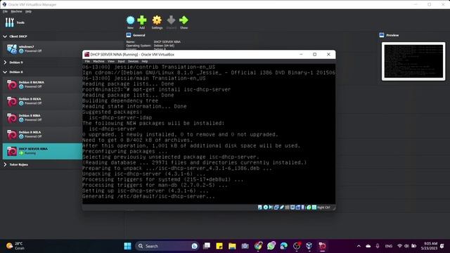 KONFIGURASI DHCP SERVER DEBIAN 8 смотреть онлайн