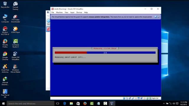 langkah - langkah Install linux debian 6 berbasis teks menggunakan virtual box смотреть онлайн