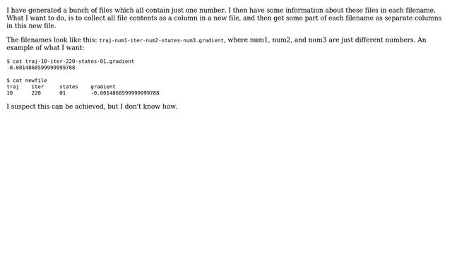 Unix & Linux: Extract information from both the filename and the contents of the file смотреть онлайн