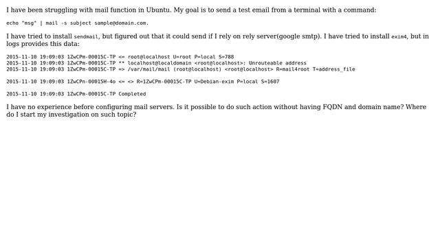 Simple mail send on Ubuntu смотреть онлайн