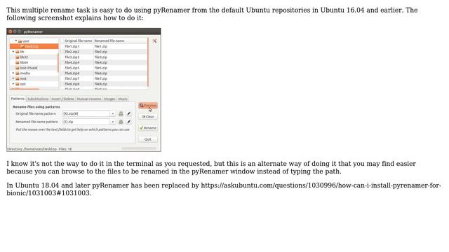 Ubuntu: Multiple File Extension Rename with single command (3 Solutions!!) смотреть онлайн