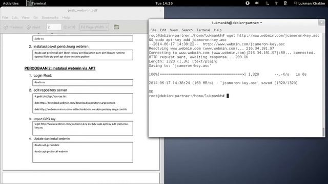Webmin Instalation step смотреть онлайн