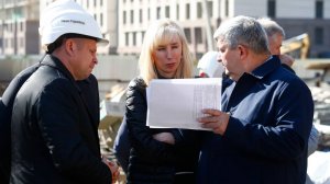 Минькова посетила строящиеся школу и детсад на Западном обходе Краснодара
