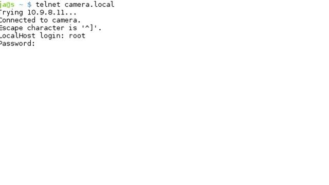 Camera telnet access using hardcoded password смотреть онлайн
