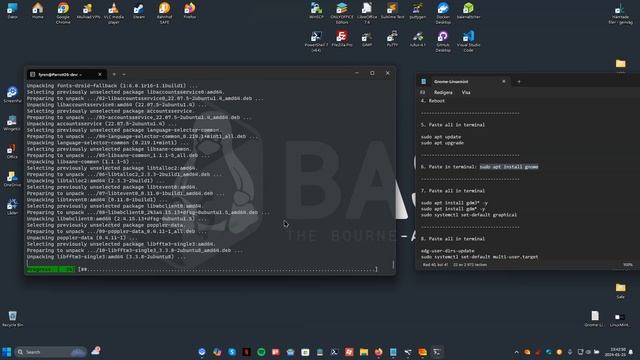 Linux Mint - How to install gnome desktop via WSL - Windows 11 - 2024 смотреть онлайн