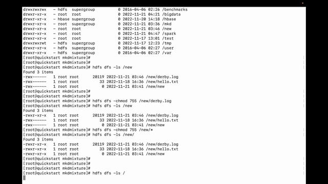 Basic HDFS Commands: hdfs dfs -chown ,hdfs dfs -chmod, hdfs dfs -chgrp in DETAILS with -R смотреть онлайн