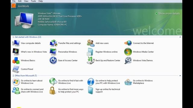Windows Vista - Welcome Center - 1 of 16 смотреть онлайн