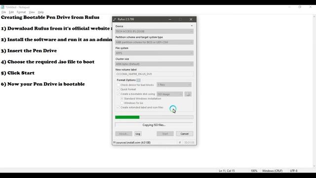 How to make Bootable Pen Drive (RUFUS) смотреть онлайн