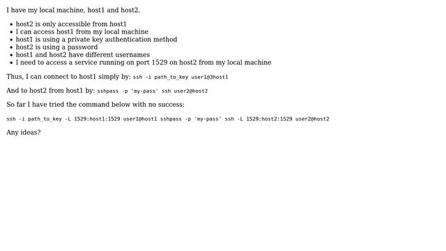 Unix & Linux: How can I create a double ssh tunnel with different methods of authentication? смотреть онлайн