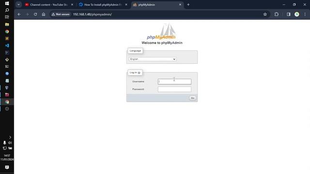 Instalasi dan Konfigurasi phpMyAdmin Debian 11 di Virtualbox смотреть онлайн