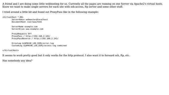 Unix & Linux: Forward every port depending on domain смотреть онлайн
