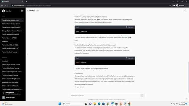 command to check python version in linux смотреть онлайн