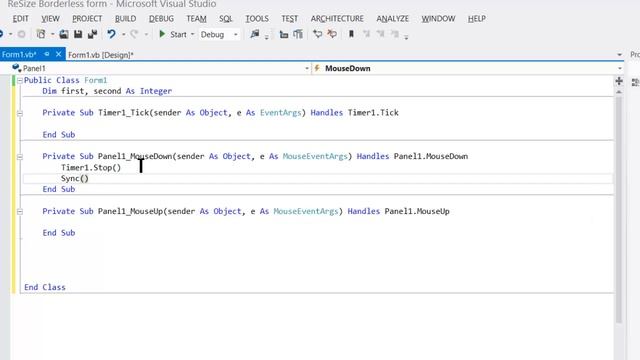 Resizing a Borderless Form (PART 3 HD) смотреть онлайн