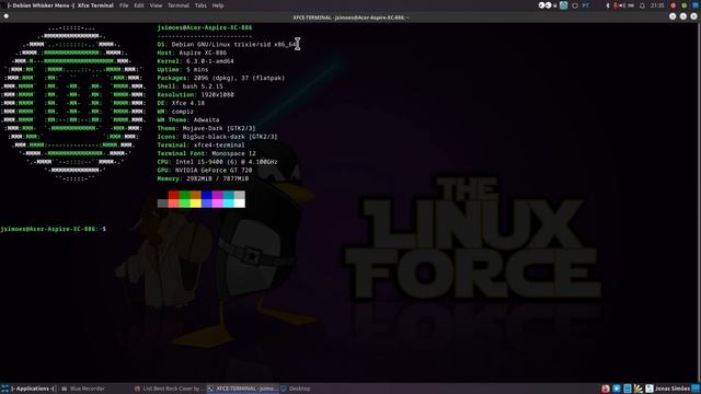 Debian Testing XFCE with Compiz as window manager смотреть онлайн