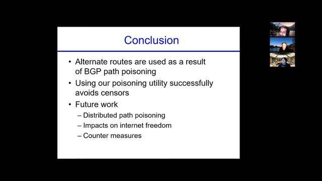 Poisonous Defense: Circumventing BGP Level Censorship смотреть онлайн