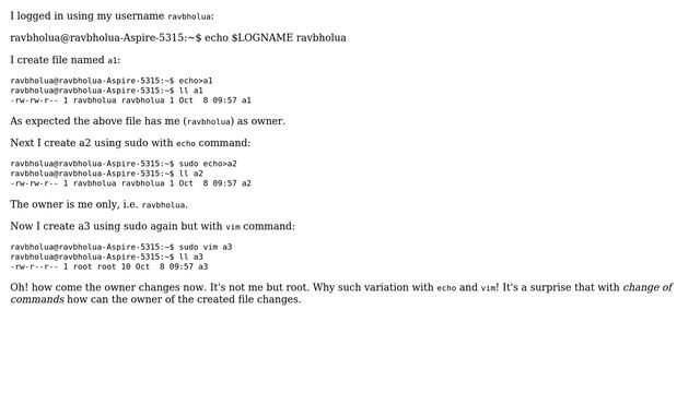 Unix & Linux: Who is file owner if the file is created using sudo command? (2 Solutions!!) смотреть онлайн