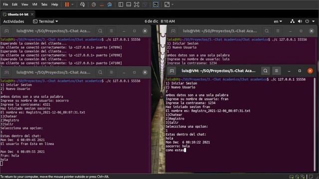 BUAP - Chat academico - Sockets en C смотреть онлайн