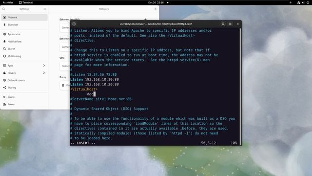 service Apache HTTP héberger plusieurs sites web sur fedora 38 #linux partie2 смотреть онлайн