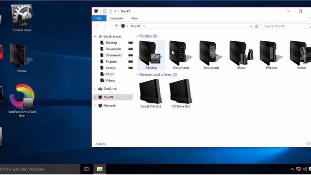 IconPack One Vision Red смотреть онлайн