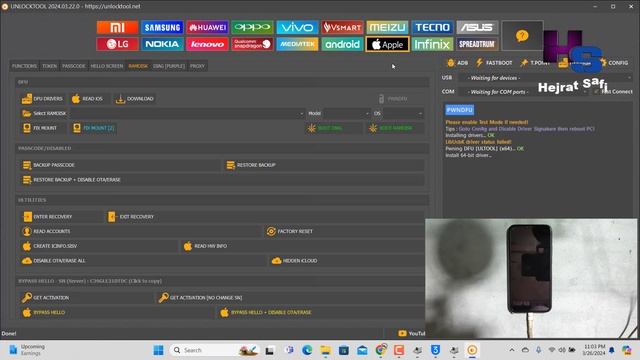 iPhone X iCloud Bypass By Unlock Tool iOS 16.7.7 Hello Screen Bypass Without Signal Network смотреть онлайн