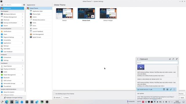 Linux Mint 21 với môi trường máy tính để bàn KDE (Linux Mint 21 with KDE desktop environment) смотреть онлайн