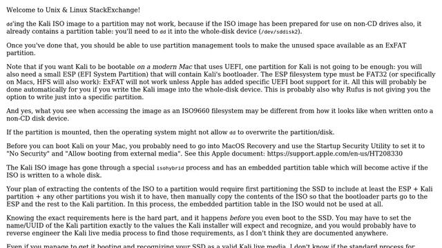 Unix & Linux: Make an WD partition bootable with kali linux? смотреть онлайн