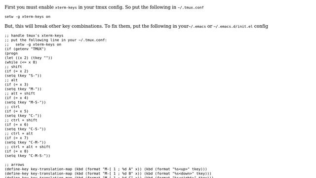 Unix & Linux: Shift-arrow not working in emacs within tmux (4 Solutions!!) смотреть онлайн