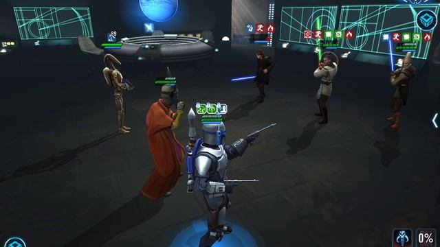 SWGOH - GAC - 3v3 - Nute vs QGJ (lvl 9 DC) смотреть онлайн