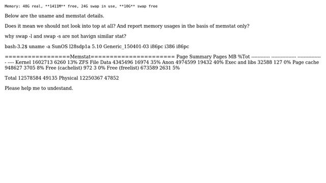 Unix & Linux: What is difference in the output of swap -l and swap memory shown in top? смотреть онлайн