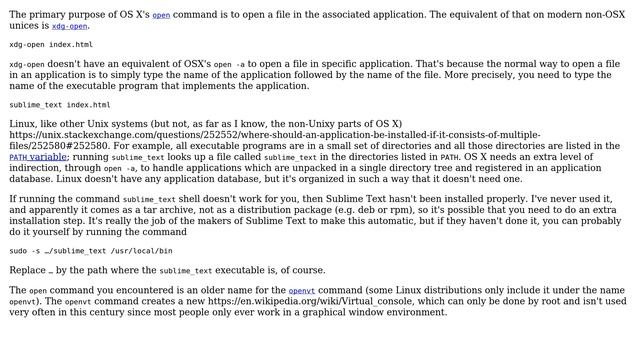 Unix & Linux: `open` command to open a file in an application (4 Solutions!!) смотреть онлайн