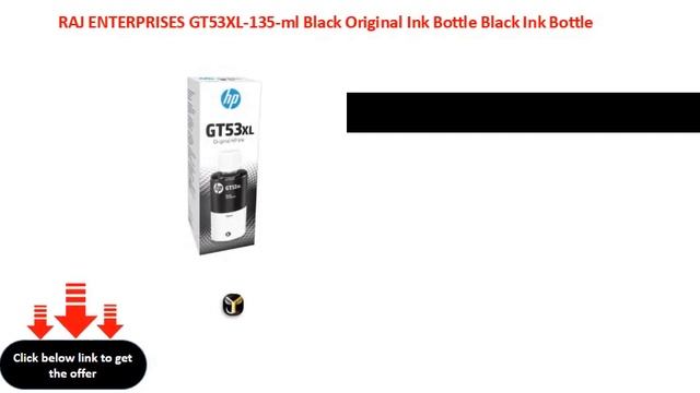 RAJ ENTERPRISES GT53XL 135 ml Black Original Ink Bottle Black Ink Bottle смотреть онлайн