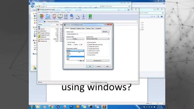 How to compress a really BIG file using windows- linux смотреть онлайн