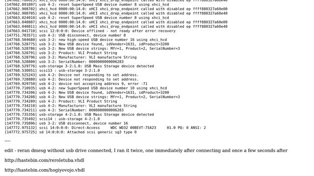Unix & Linux: HDD Won't connect / system won't read it. Not sure what dmesg output means` смотреть онлайн