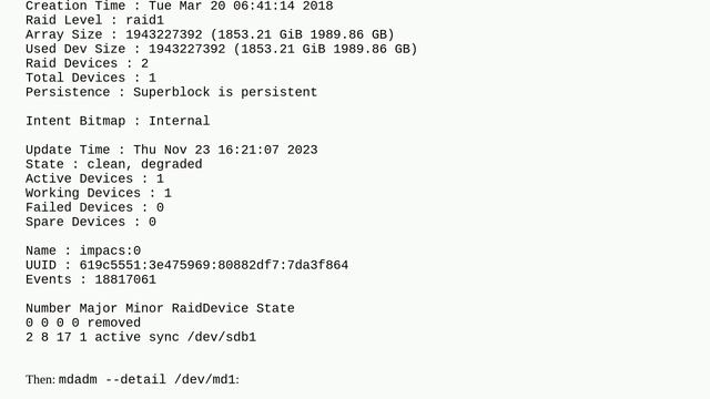 How to replace failed disk on Linux Raid (mdadm) смотреть онлайн