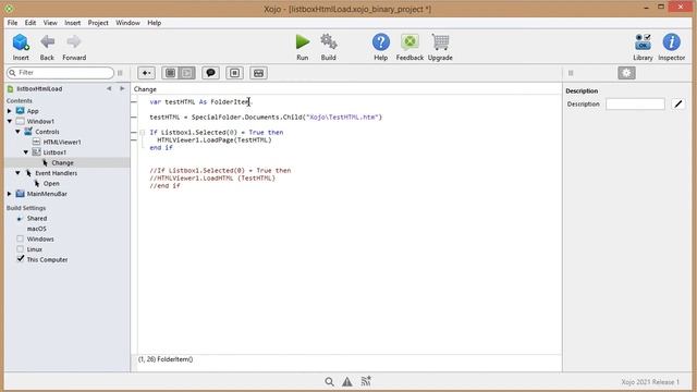 Loading html file from a listbox смотреть онлайн