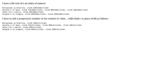 Unix & Linux: Replace a string with sequential counter, resetting the counter on each new line смотреть онлайн