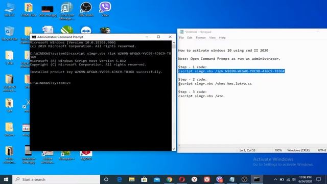 How To Activate Windows 10 For Free in 2020 | 100% Working method with PROOF | Using CMD смотреть онлайн
