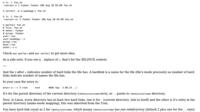 Ubuntu: What does "+ 3" mean in result of 'ls -al'? (2 Solutions!!) смотреть онлайн