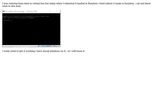 Unix & Linux: Linuxmint in virtualbox not booting to mint os смотреть онлайн