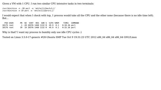 DevOps & SysAdmins: Why are my "nice" levels not reflected in CPU usage? смотреть онлайн