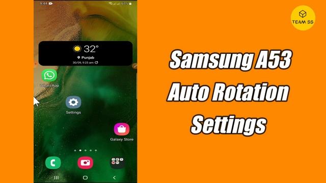 Samsung A53 Auto Rotate setting || How to rotate screen Galaxy A53 смотреть онлайн