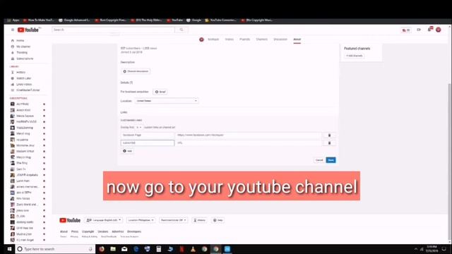 how to add social media link in youtube channel смотреть онлайн