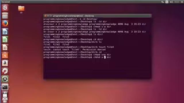 Ubuntu Lesson 18: Directory permissions and chmod - Tutorial For Beginners смотреть онлайн