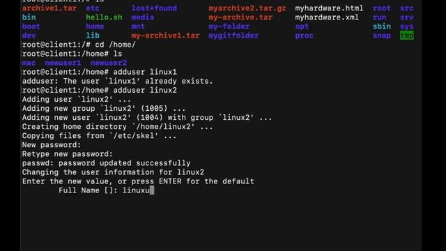 Linux for Professionals unit 9-13 Services, Modifying Users LAMP Stack tee command #linux смотреть онлайн