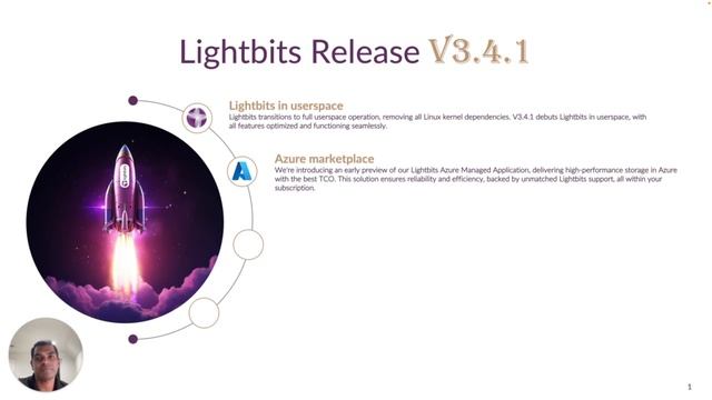 Lightbits v3.4.1 release announcement: in userspace and on the Azure Marketplace смотреть онлайн