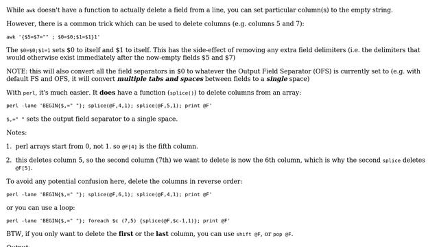 Unix & Linux: True column deletion, not selecting all columns that you want (4 Solutions!!) смотреть онлайн