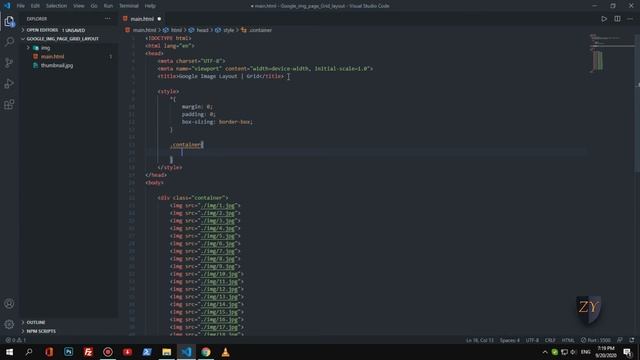 Grid Layout Like Google Image Page | Pure CSS | No Js смотреть онлайн