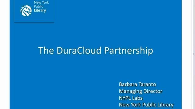 Repositories in the Cloud How to Participate in the DuraCloud Pilot Program смотреть онлайн