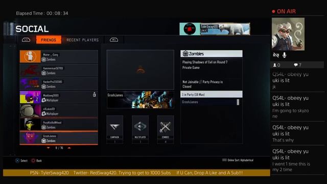 Bo3 With Unix Clan!!!! Road To 1000 Subs смотреть онлайн