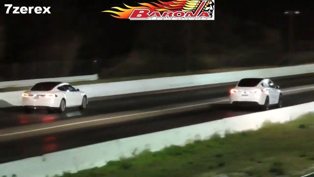 Tesla Model S P85 Barona Drag Strip 2-17-2023 смотреть онлайн